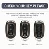 Metal Zinc Leather Car Key Case Cover for Hyundai I30 I40 Ix35 KONA Solaris Grandeur Ig Accent Santa Fe Palisade 2017 2018 2019