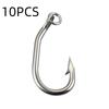 10pcs Stainless Steel Hook Shark Hook Tuna Hook Sea Fishing Hook Fishing Gear Bulk Hook Bold Fishing Boat Hook