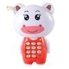 OBS Toy Product Cartoon Frog Animal LED Music Mobile Phone with Lanyard Educational Kids