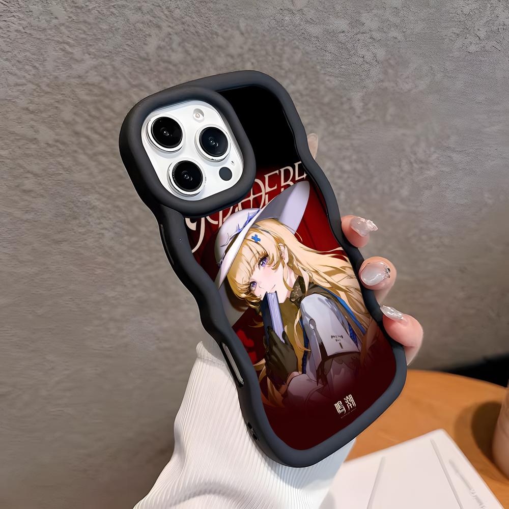 Wuthering Waves Phoebe Phone Case for iPhone 17 16 15 14 13 12 11 Air Pro Max Plus Wavy Edge TPU Colorful Cover Luxury Cover