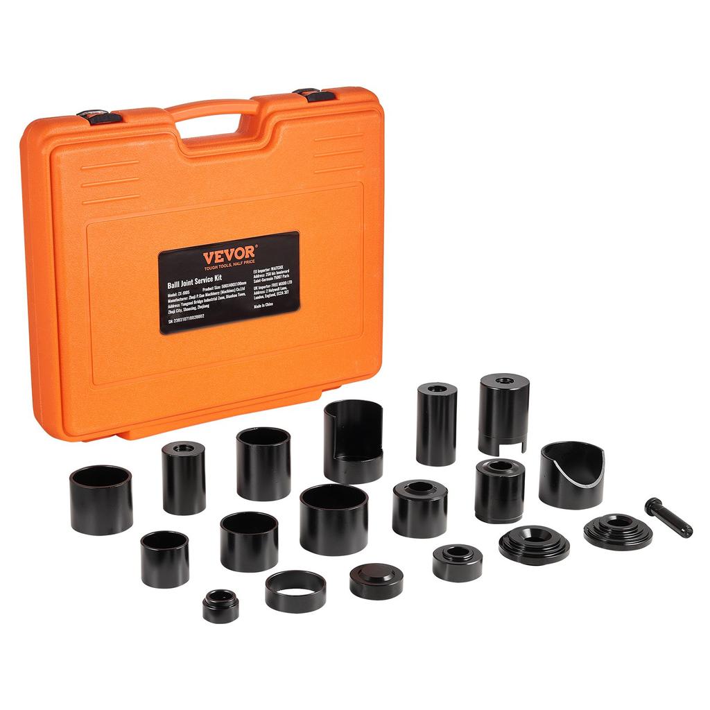 VEVOR Ball Joint Press Kit, 21 pcsTool Kit, C-press Ball joint Remove and Install Tools, for Most 2WD and 4WD Cars