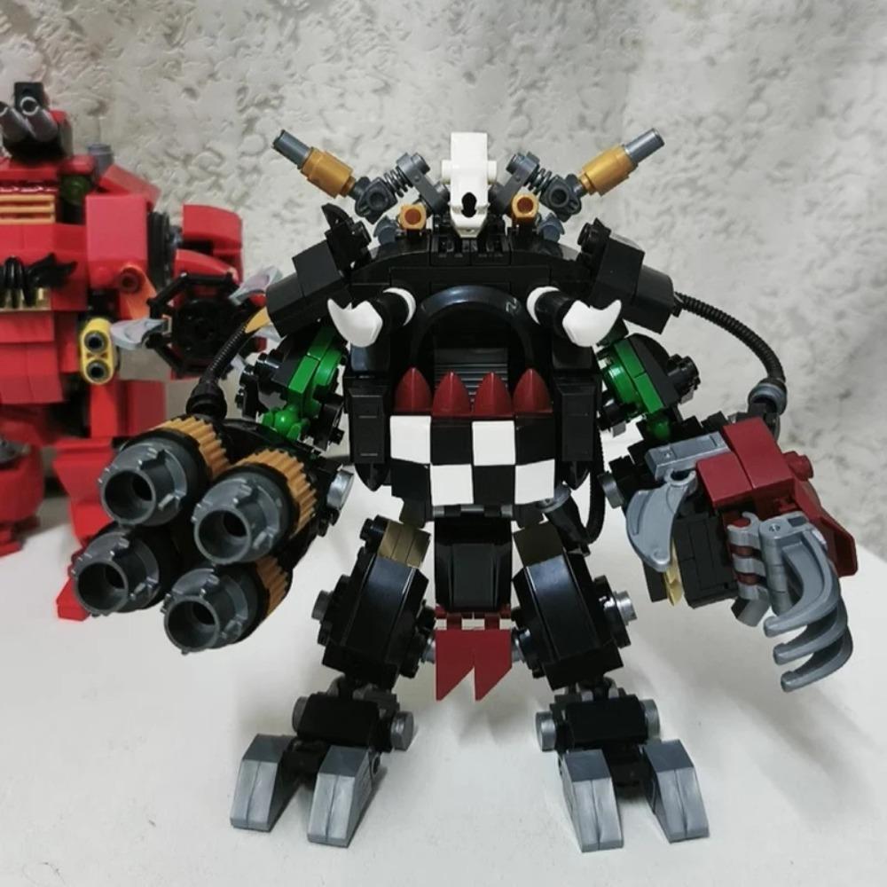 Bricklink Игра Меха ОРК Killas Kan Дредноут Терминатор Капитан Черные Храмовники Некрон Воин Робот Наборы Строительные Блоки Игрушки