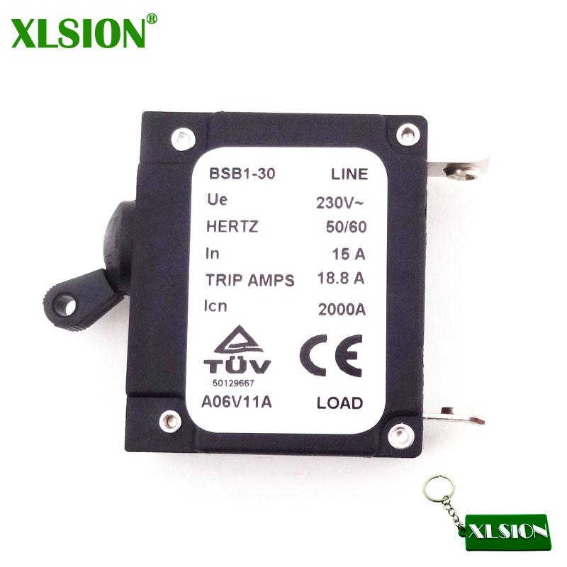 XLSION 15 AMP 15A Generator Circuit Breaker 18.8 Trip Amps 230V Icn BSB1-30 2000A HERTZ 50/60