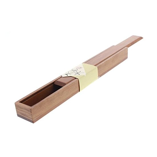 Ishida Wooden Chopstick Case, Kehi, Slide-type, Lacquer Finish