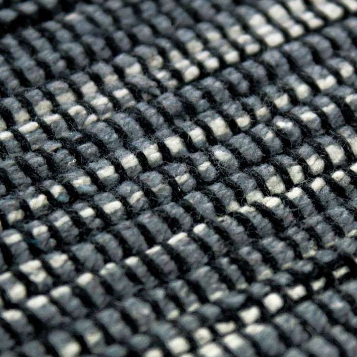 Tapis en coton tissé et tressé gris 160x230