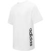 Adidas Letter Round Neck Casual Pullover Sports Short Sleeve T-Shirt Unisex T-Shirts White JJ0617