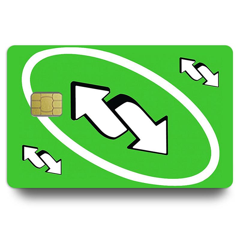 Новые забавные слова аниме ПВХ молодая кредитная карта дебетовая карта наклейка пленка чехол передняя лента для маленького большого чипа без чипа