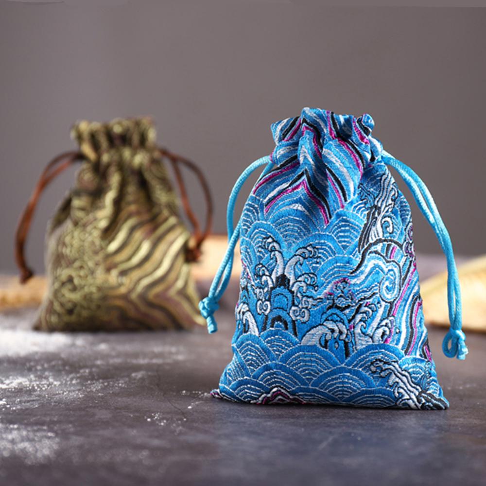 Favour Candy Gift Drawstring Wedding Party Satin Storage Bag Jewelry Packaging Bag Pouch