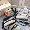 New Contrasting Colors Chest Rig Bag Women Fanny Pack Streetwear Chest Bags Unisex Nylon Hip Hop Waist Bag