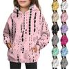 Girls' Hooded Tie-Dye Sweatshirt - Pullover Print Top
