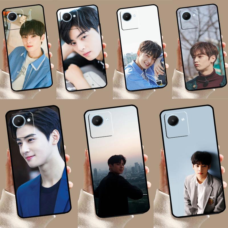 Чехол Cha Eun Woo для Realme C51 C31 C67 C55 C53 C35 C33 C30 C21Y C25s 9 10 11 12 Pro Plus GT Neo 5 6