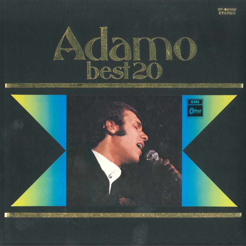 Виниловая пластинка ADAMO Лучшие 20 OP99005 ODEON 1970 Япония Поп Б/у