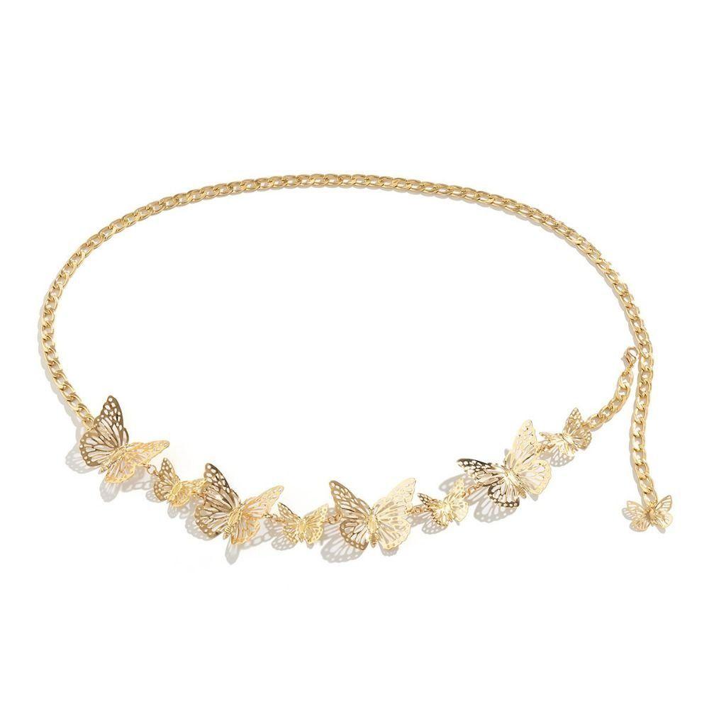 Украшения Платье Пояс Цепочки Винтажная Кисточка Цепочка для тела Шикарные Цепочки на талию с бабочками Подарок