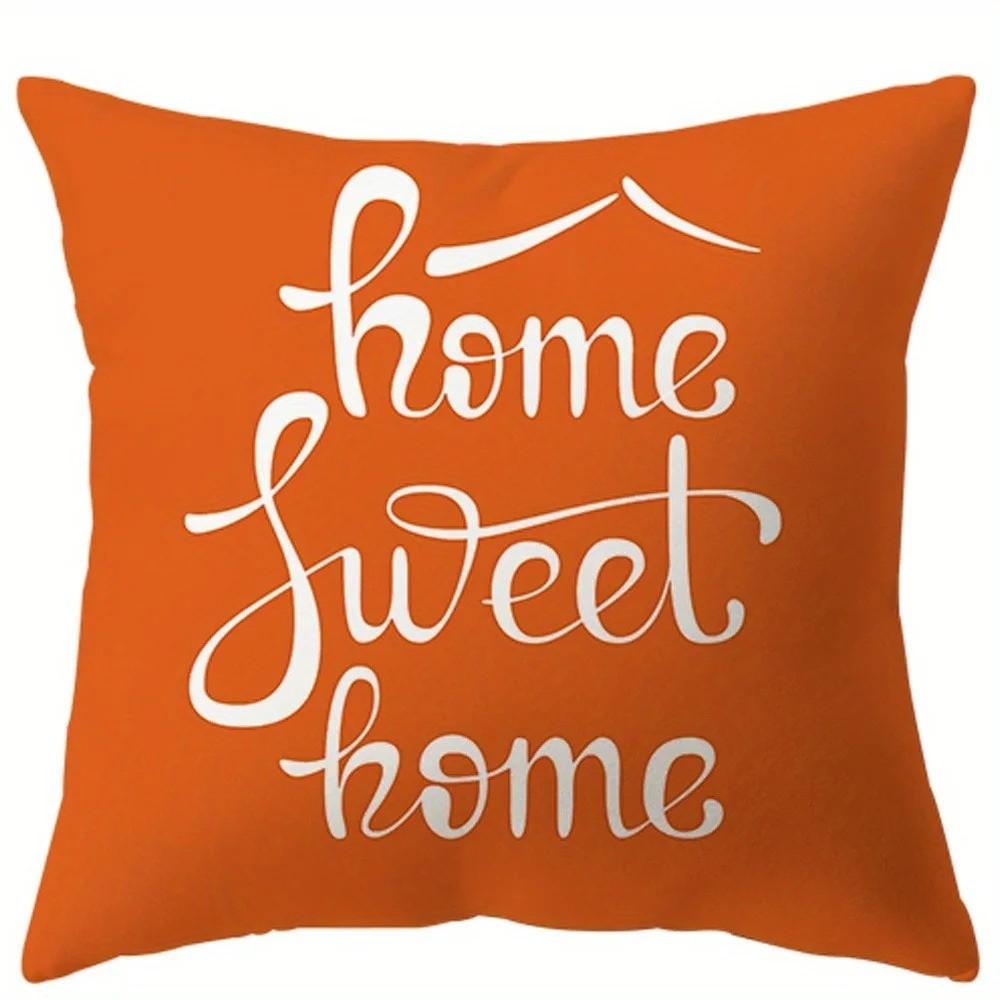 Home Sweet Home  Geometric Printed Pillows Pattern Cushion Cover Suitable For Sofa Bedroom Car Pillow Cover