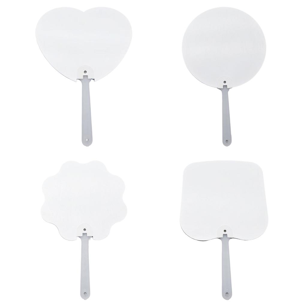 10 шт. Сублимационные веера-лопатки, персонализированные двусторонние заготовки для сублимационных вееров для церковных мероприятий и подарков гостям