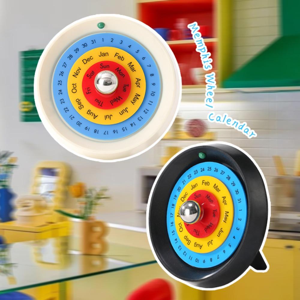 Декоративный вращающийся вечный календарь в скандинавском стиле, годовой настольный календарь, вращающийся календарь для дома