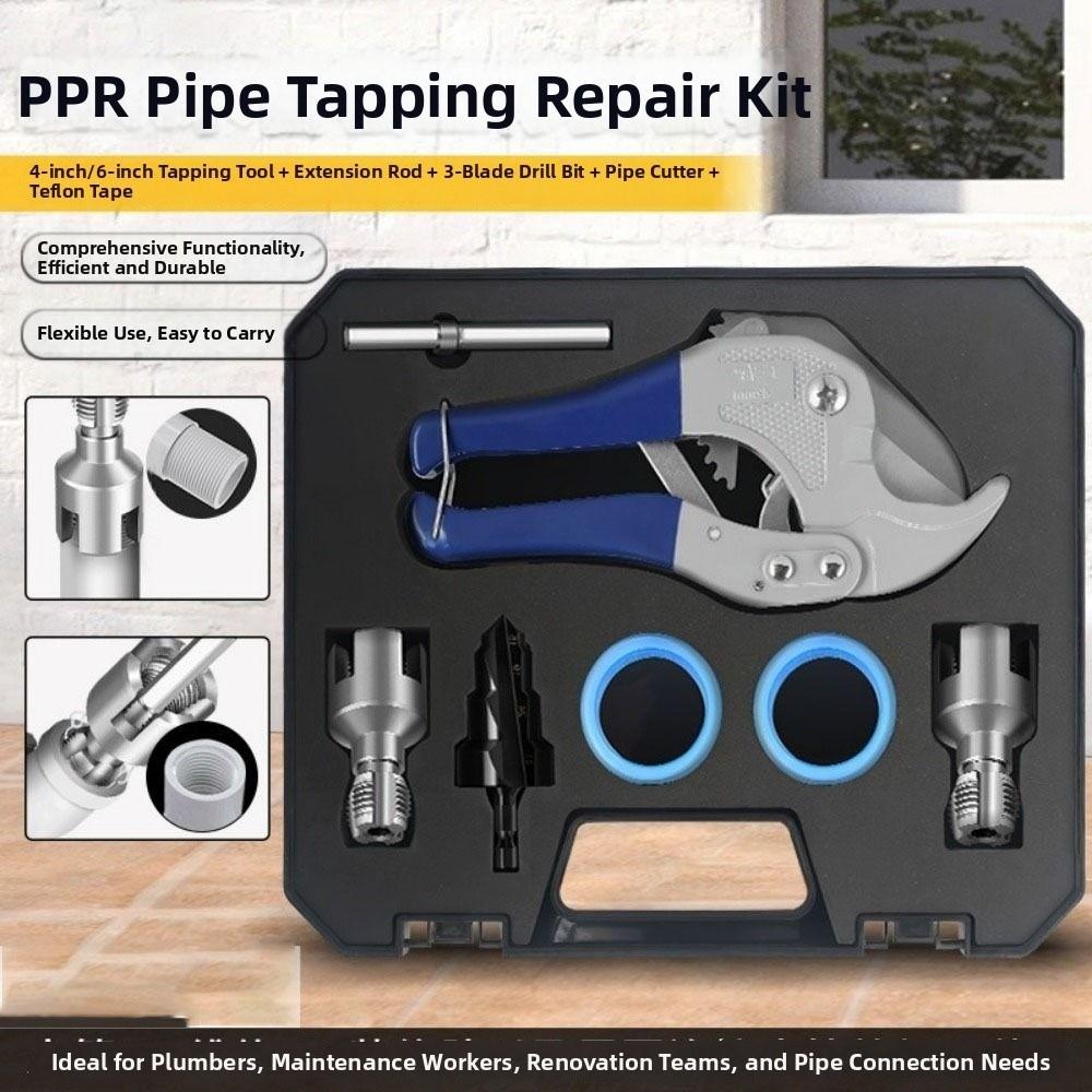 7pcs/set Dies Reamer Plumbing PPR Pipe Kit Water Pipe Repair Tools  Plumbing Applications
