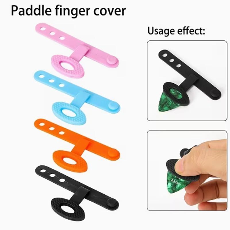 Guitar Finger Covers with Pick Slot Design Finger Protectors for Acoustic Electric Guitar Players Accessories