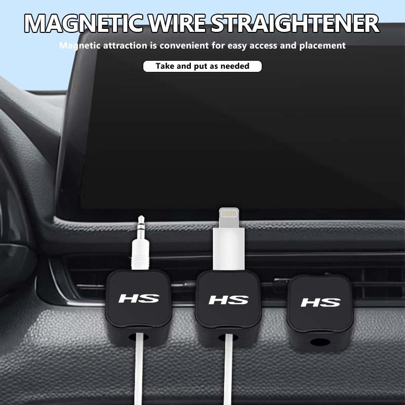 2pcs Car Phone Data Cable Organizer Management Clamp Holder For MG HS RX5 RX8 350 550 GS GT Hector GundamWW3