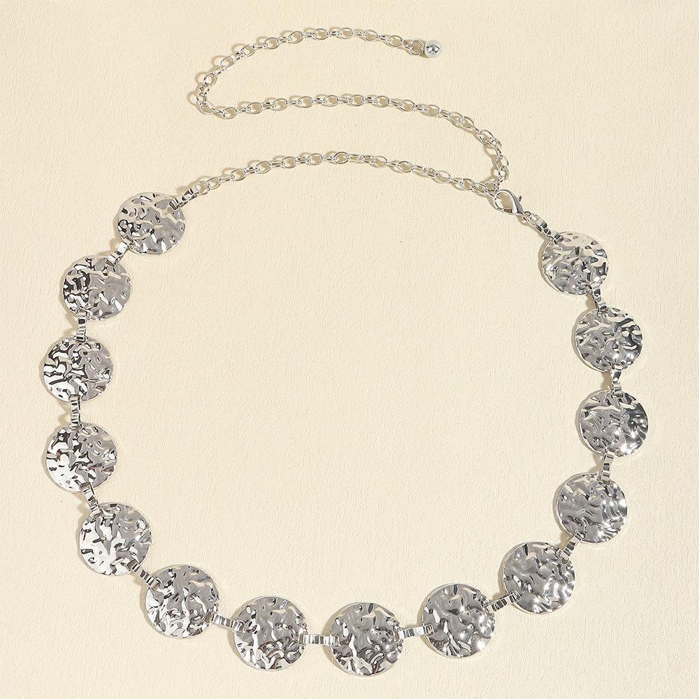 Retro Women's Waist Chain Luxury Style Dress Waist Chain Simple Metal Waist Chain