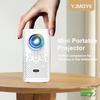 Мини-портативный 4K проектор с перезаряжаемой батареей и экраном для улицы