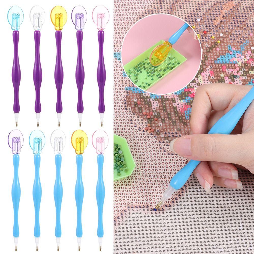 Набор ручек для алмазной вышивки, пластиковый инструмент для 5D алмазной вышивки, новые усовершенствованные ручки-сверла