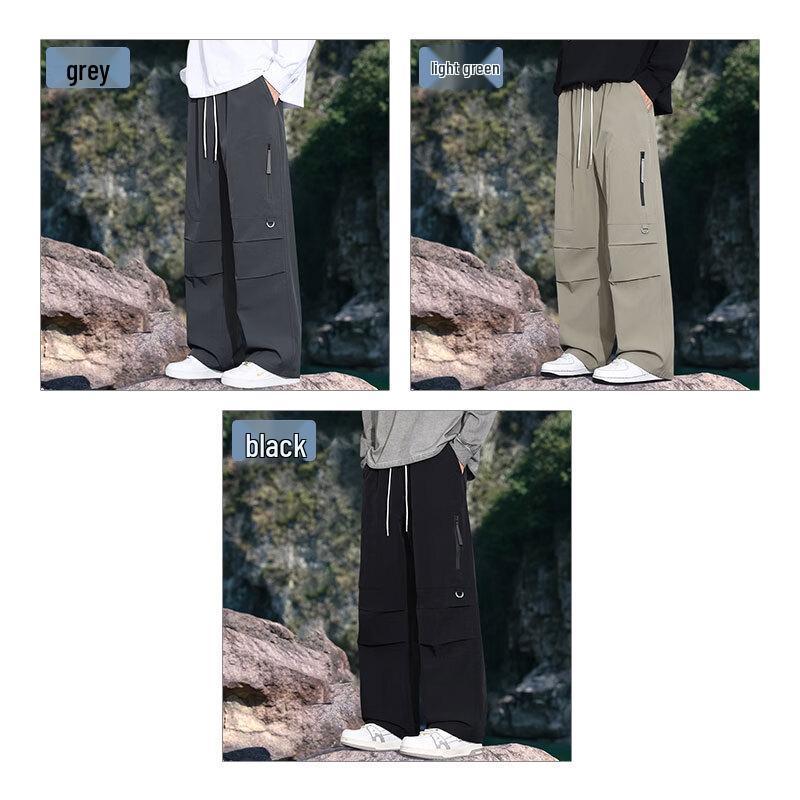 JEANSWEST Мужские свободные прямые брюки карго в стиле кэжуал