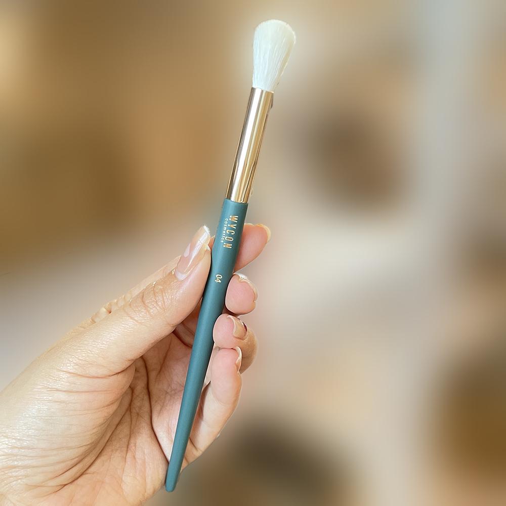 Набор кистей для макияжа wycon 01 Мягкая основа 02 Консилер 03 Пудра для щек 04 Тени для век 05 Плоские короткие косметические кисти для теней для век