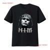 ВИНТАЖНАЯ Футболка группы HIM love face черная Хлопок S 5XL фанатская 1F1035 винтажная Стираная Универсальная Немного