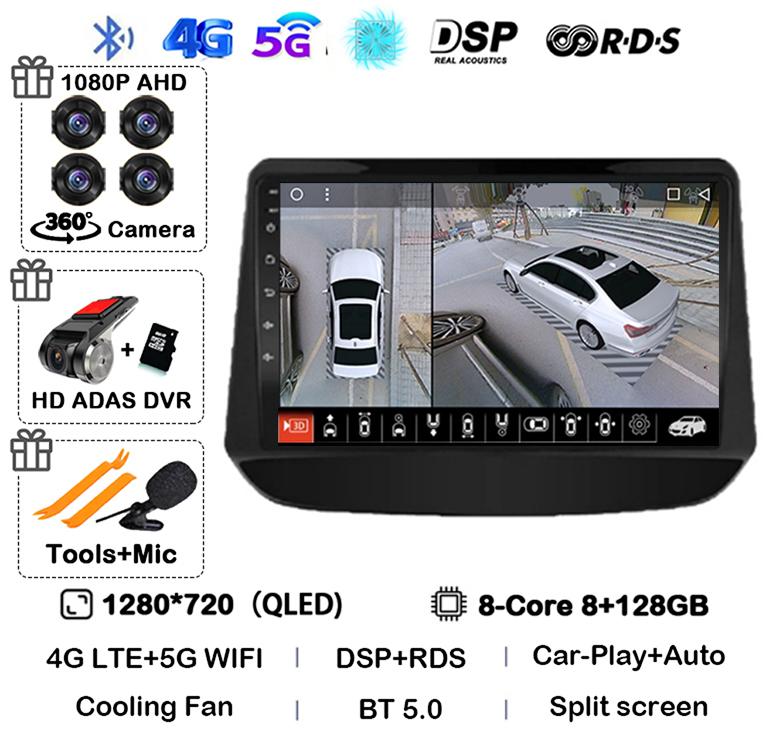 Android 14 Carplay Car Radio For Chevrolet Onix Cavalier 2020 2021-2025 Navigation GPS 4G Multimedia Player Stereo Autoradio DSP