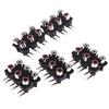 5Pcs 6 Holes Rca Female Stereo Audio Jack Av Audio Input Socket Connector
