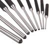 Craft 9pcs/Set Round Head Heavy Duty Multi Size Punch Locator Pin Punch Roll Pins Punch Gouge Tools