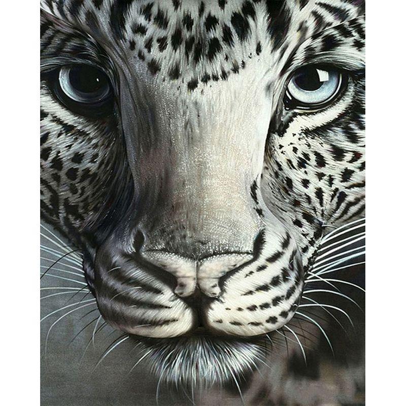 Diy Painting 50x70cm Diamond Black Leopard For Adult 5d Embroidery Animal Mosaic Home Decoration Handicraft Art
