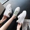 Four Seasons Pumps Women's New Platform Heel Pu Rubber Solid Color Fashion Sports and Leisure White Shoes Women Wholesale