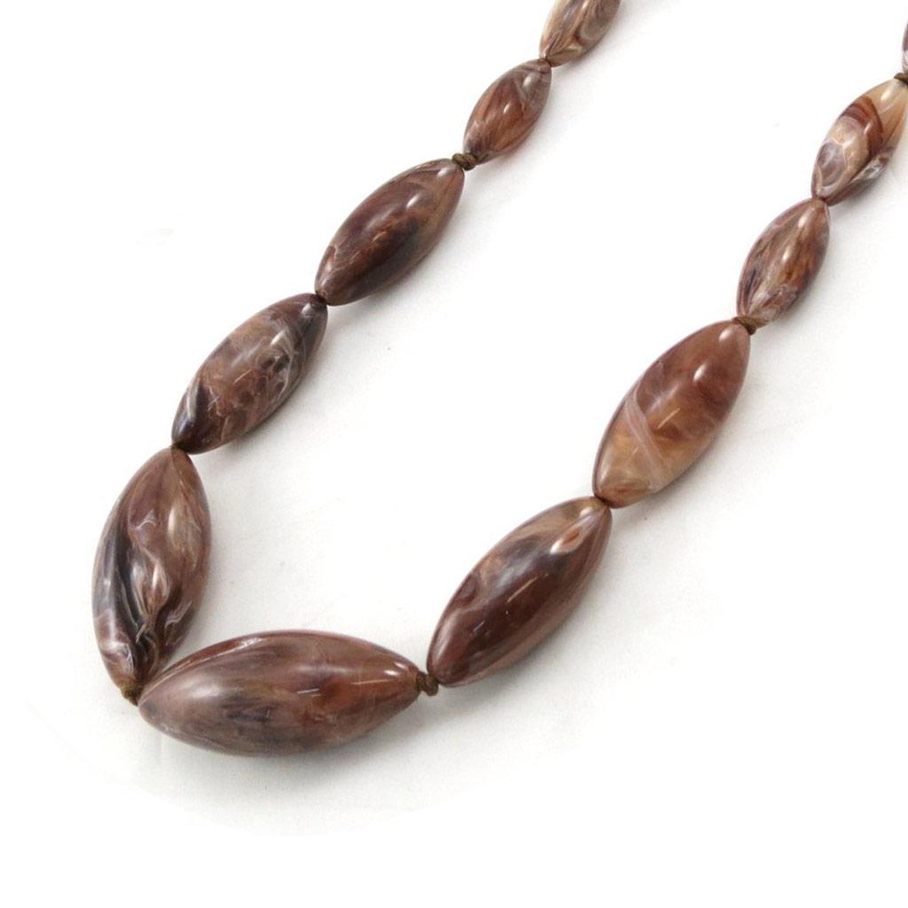 Les Trésors De Lily [D8295] — Коричневое дизайнерское колье «Даты»