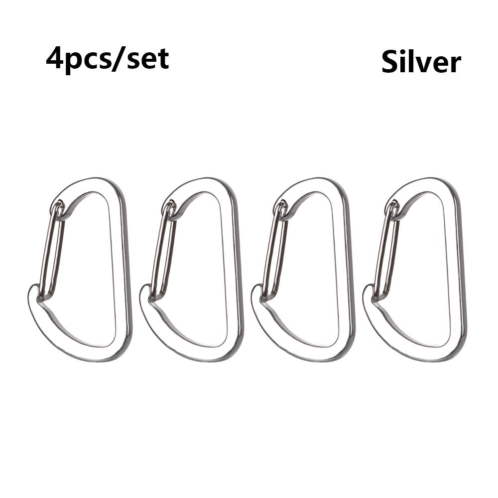Buckle Hook Aluminum Alloy Climbing Snap Clip Outdoor Camping Keyring D-Ring Keychain Carabiner