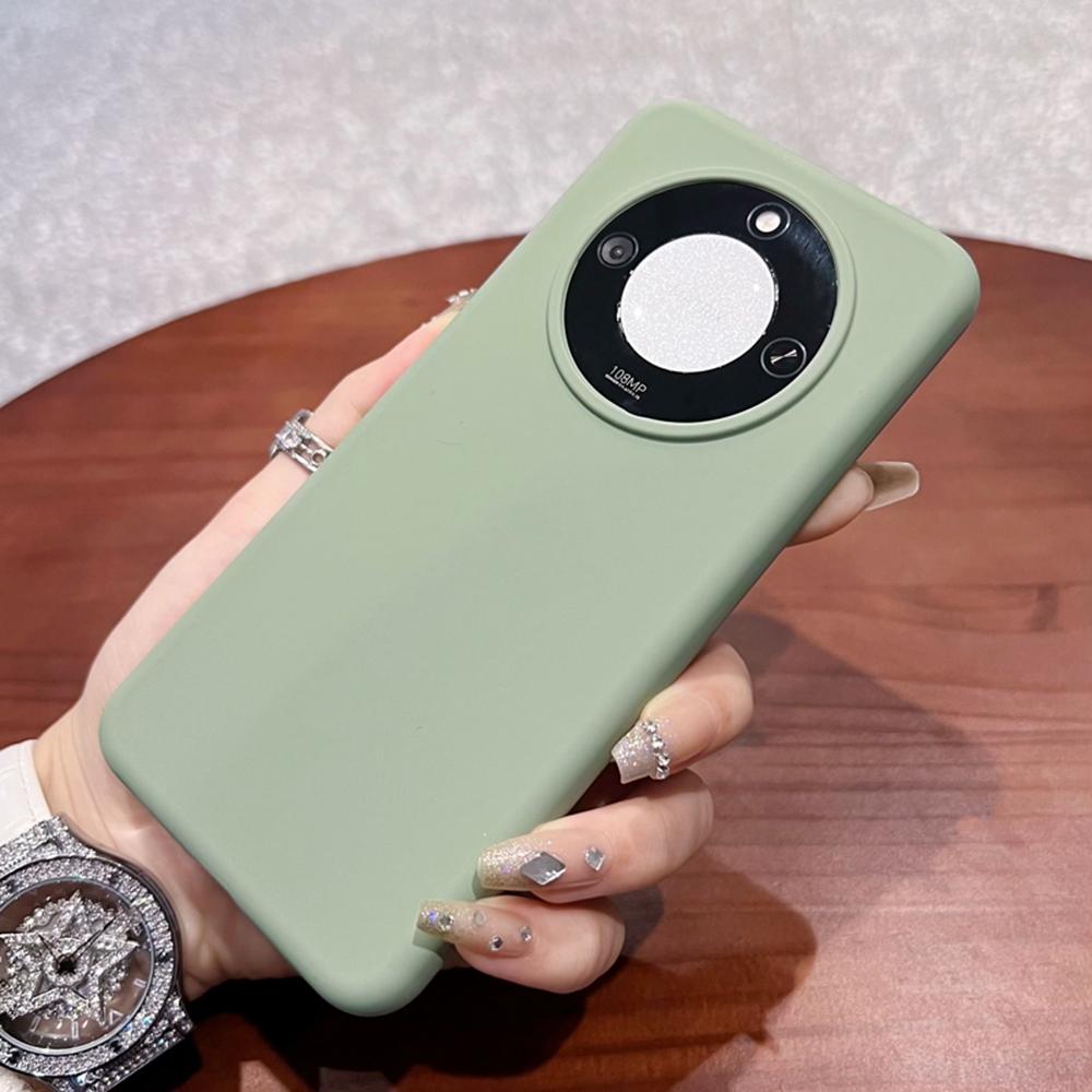 For Honor X60 5G Case Skin-Friendly Liquid Silicone+PC Phone Cover