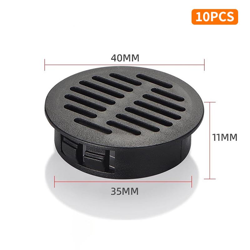 10 PCS Rectangular Breathable Mesh Plastic 35/50mm Ventilation Grille Cabinet Wardrobe Air Vent Wardrobes