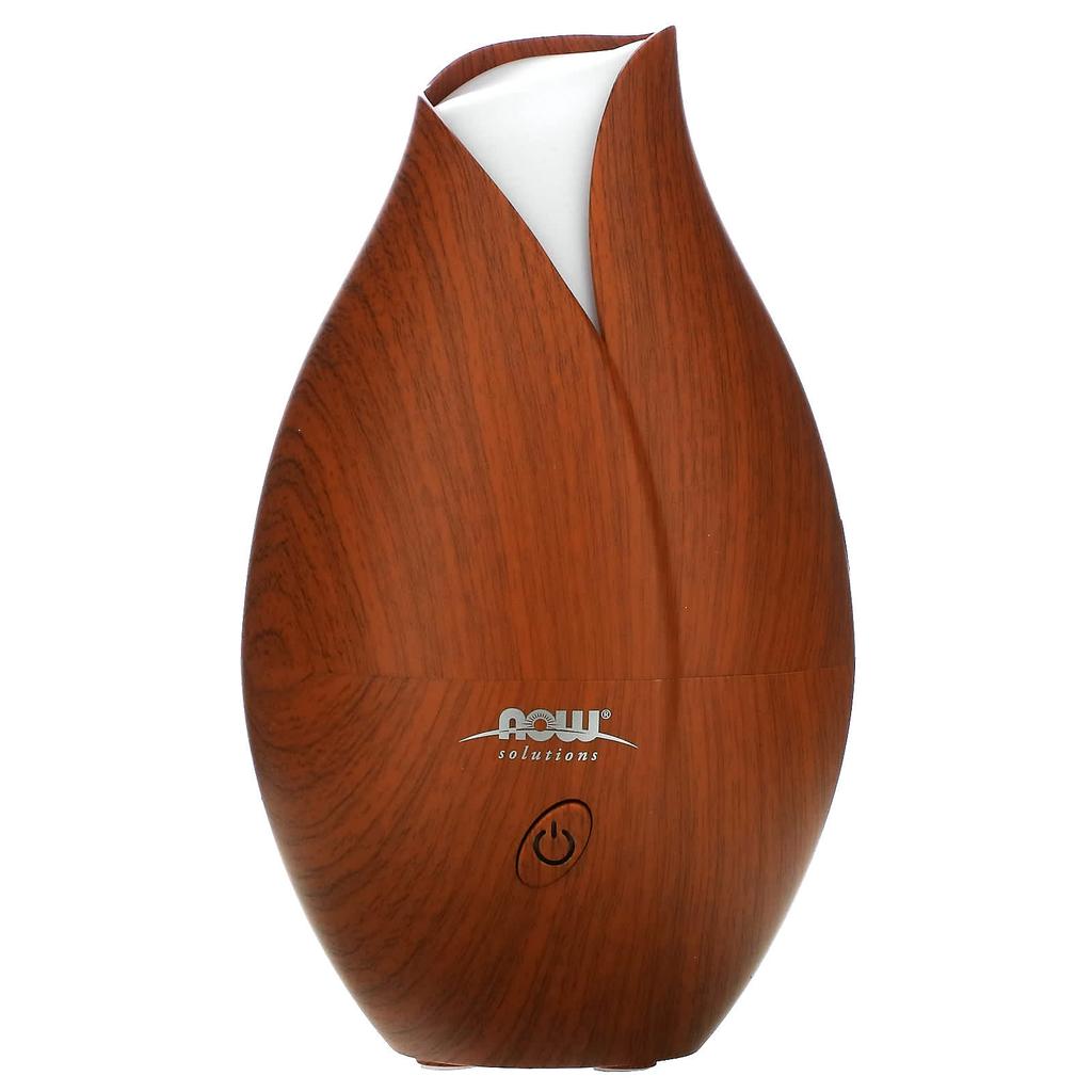 Now Foods Solutions, Ultrasonic Faux Wood Grain Diffuser, 1-Pack