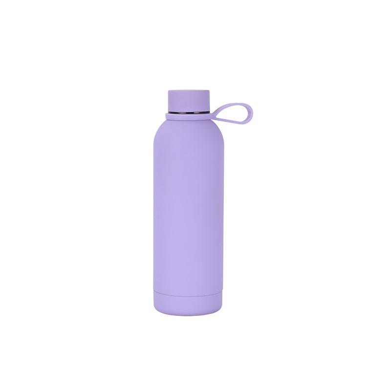 Stainless Steel USA Style Small Mouth Bottle Outdoor Sports Portable Thermos Cup Lifting Ring Water Bottle