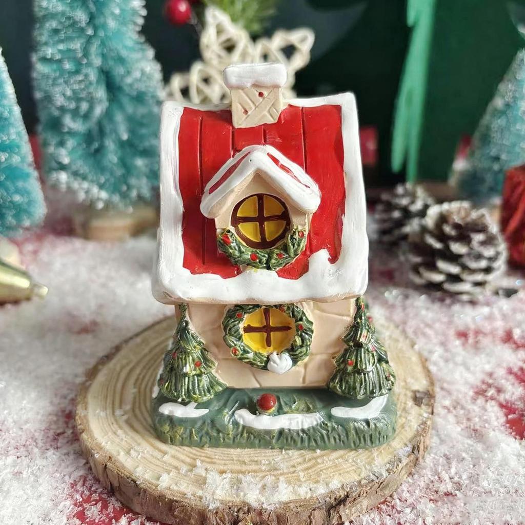 Подставка для благовоний Рождественский домик Настольное украшение Рождественская хижина Держатель для благовоний Burner Для дома Гостиной