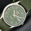 JAPAN VINTAGE SEIKO 5 AUTOMATIC 6309A MENS GREEN COLOR DIAL WATCH A701608-5 R206c-a701608