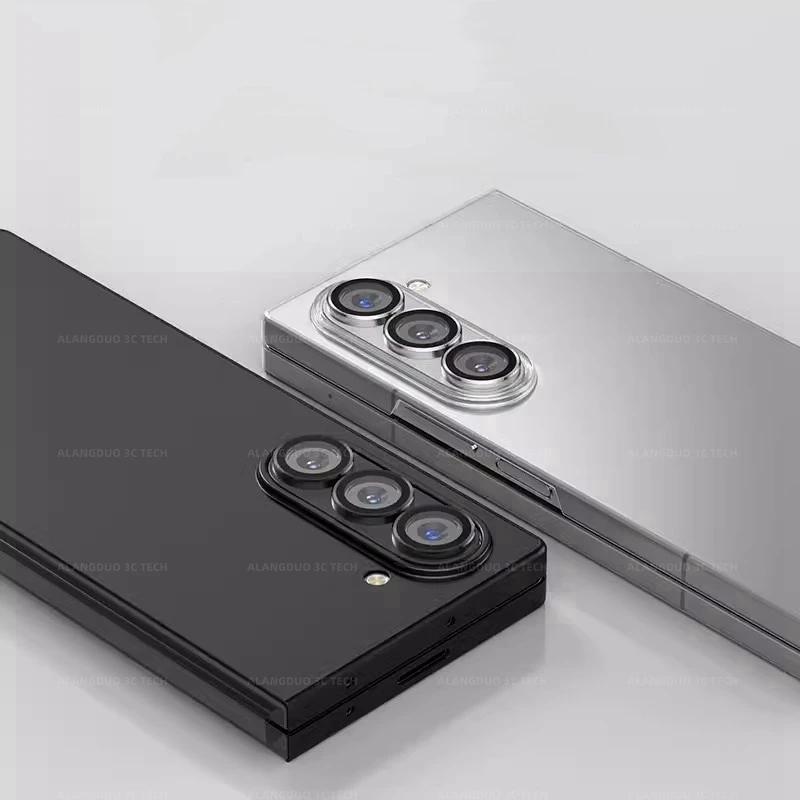 Металлическая защитная пленка для камеры телефона высокой четкости для Samsung Galaxy Z Fold 7 6 5, кольцо из сплава, защитное стекло для объектива, крышка для задней линзы