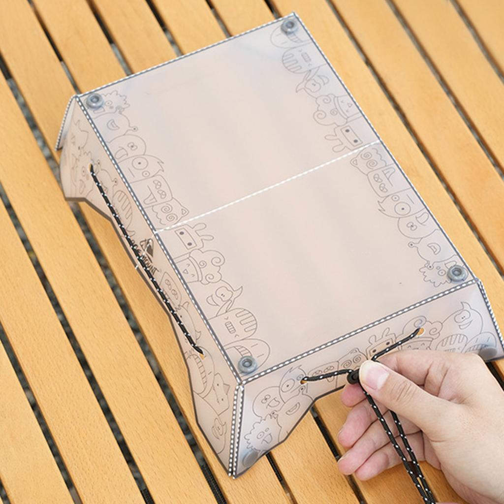 Light Weight Portable Camping Table Foldable Portable Picnics Tray Outdoor Cooking Table for Picnics Hiking Easy to Clean