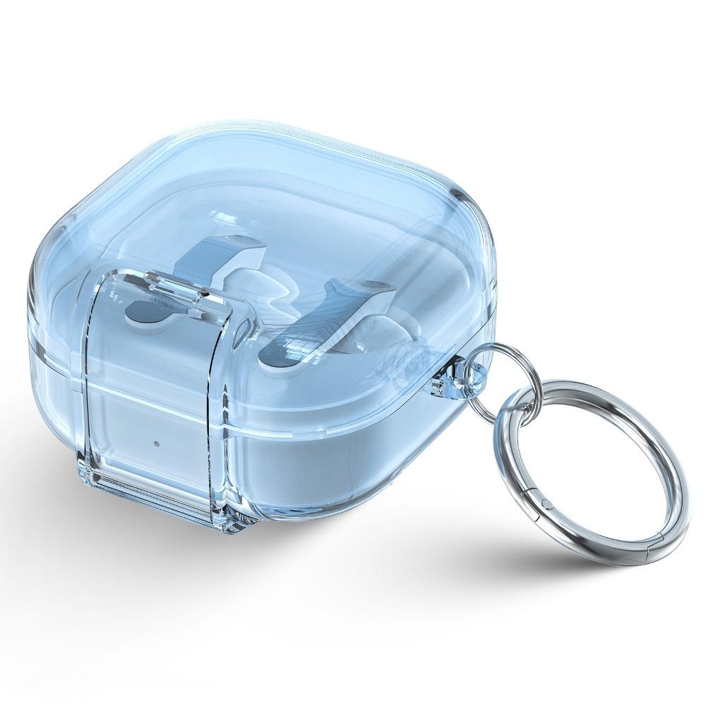 with Phone Stand Earphone Case Transparent Earbuds Cover for Samsung Galaxy Buds4/4pro Travel