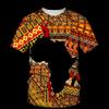 African T-Shirts Folk Customs Ethnic Style 3D Printed Men Women Fashion Oversized Short Sleeve T Shirt Tops