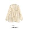 Araltay New Arrival Fashion Style Women's Fashion All-Match Laminated Decoration Lace Shirt 5107280 712