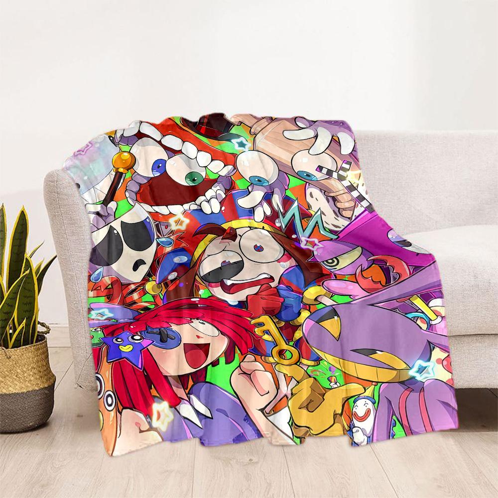 Digital Circus Blanket Comfortable Great for Bed Bedding Livingroom Four Seasons Universal Modern Style Gifts For Family Or Friends