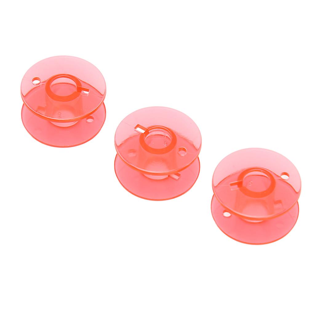 120Pcs Colorful Bobbins Assorted Transparent Soft Durable Plastic Sewing Bobbins for Machine Manual Work