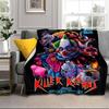 Clown Horror Blanket Flannel Blanket for bed, sofa, Camping, Hiking, Picnic Essentials, gift for family Fan gifts
